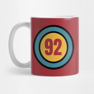 The Number 92 - ninety two - ninety second - 92nd Mug